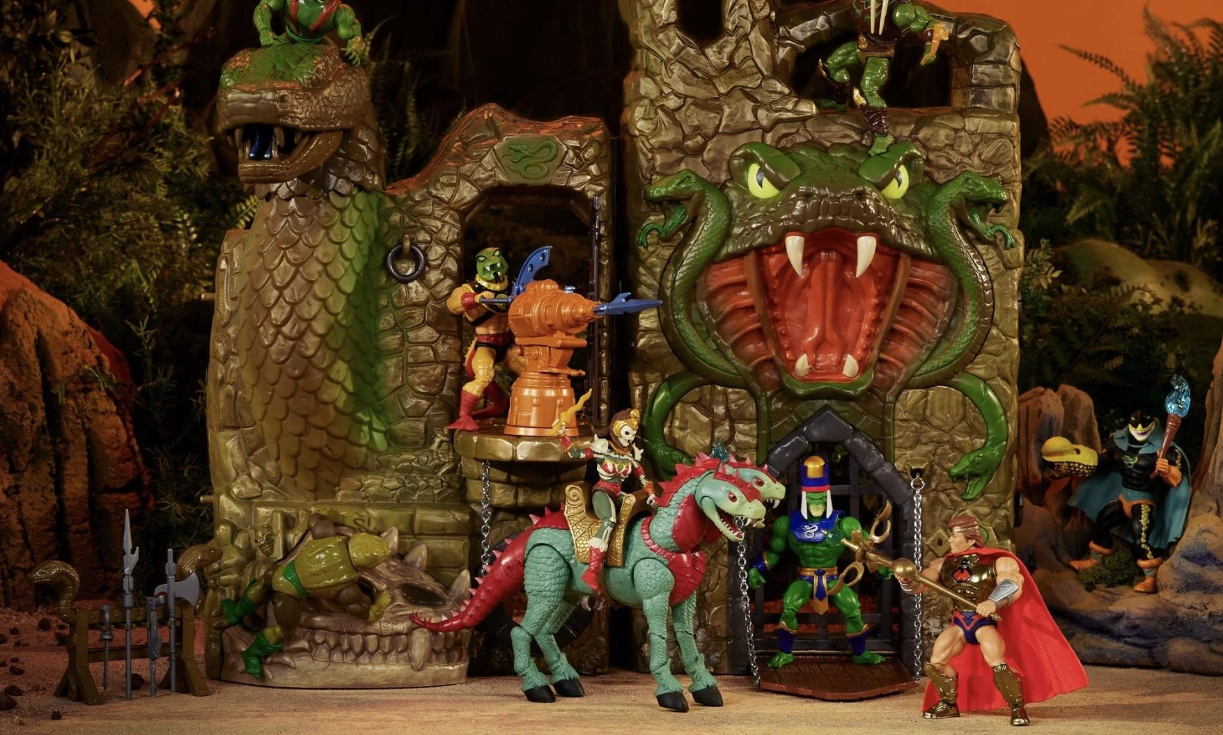 Cool Masters of the Universe Origins Snake Lair Playset Crowdfund Campaign is live